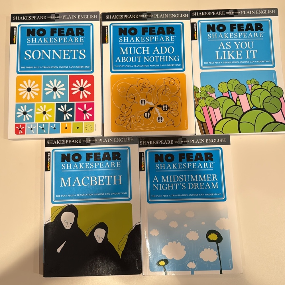 No Fear Shakespeare book bundle